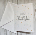 Pack of 5 - A6 Thank you Card - 250 gsm Card with Envelope