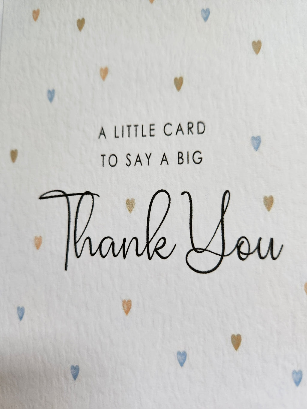 Pack of 5 - A6 Thank you Card - 250 gsm Card with Envelope