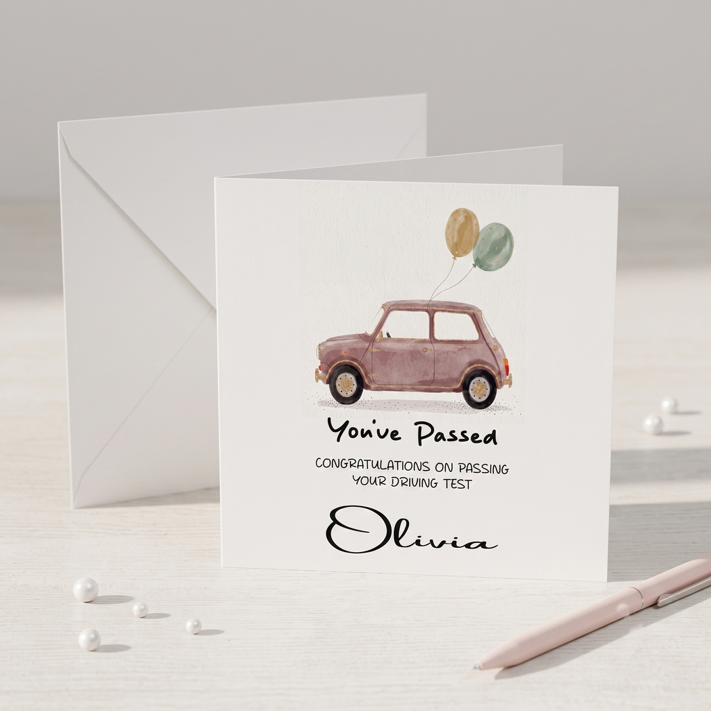 Driving Test Passed - Personalised Card