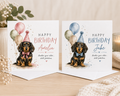 Boy / Girl Dachshund Birthday Card