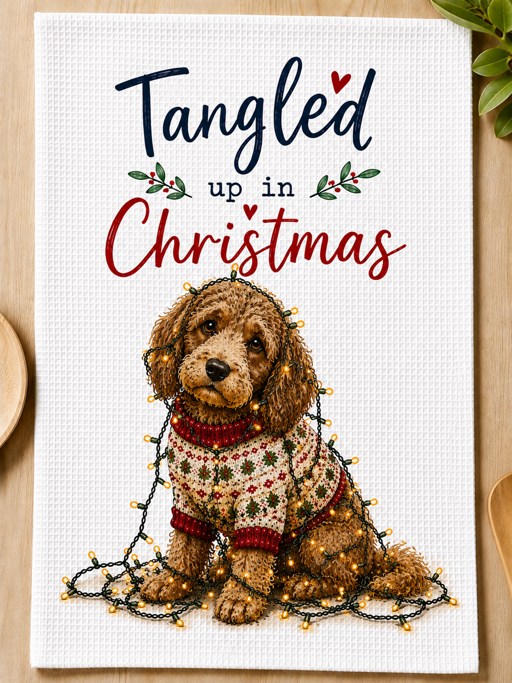 Tangled Up In Christmas - Tea Towels