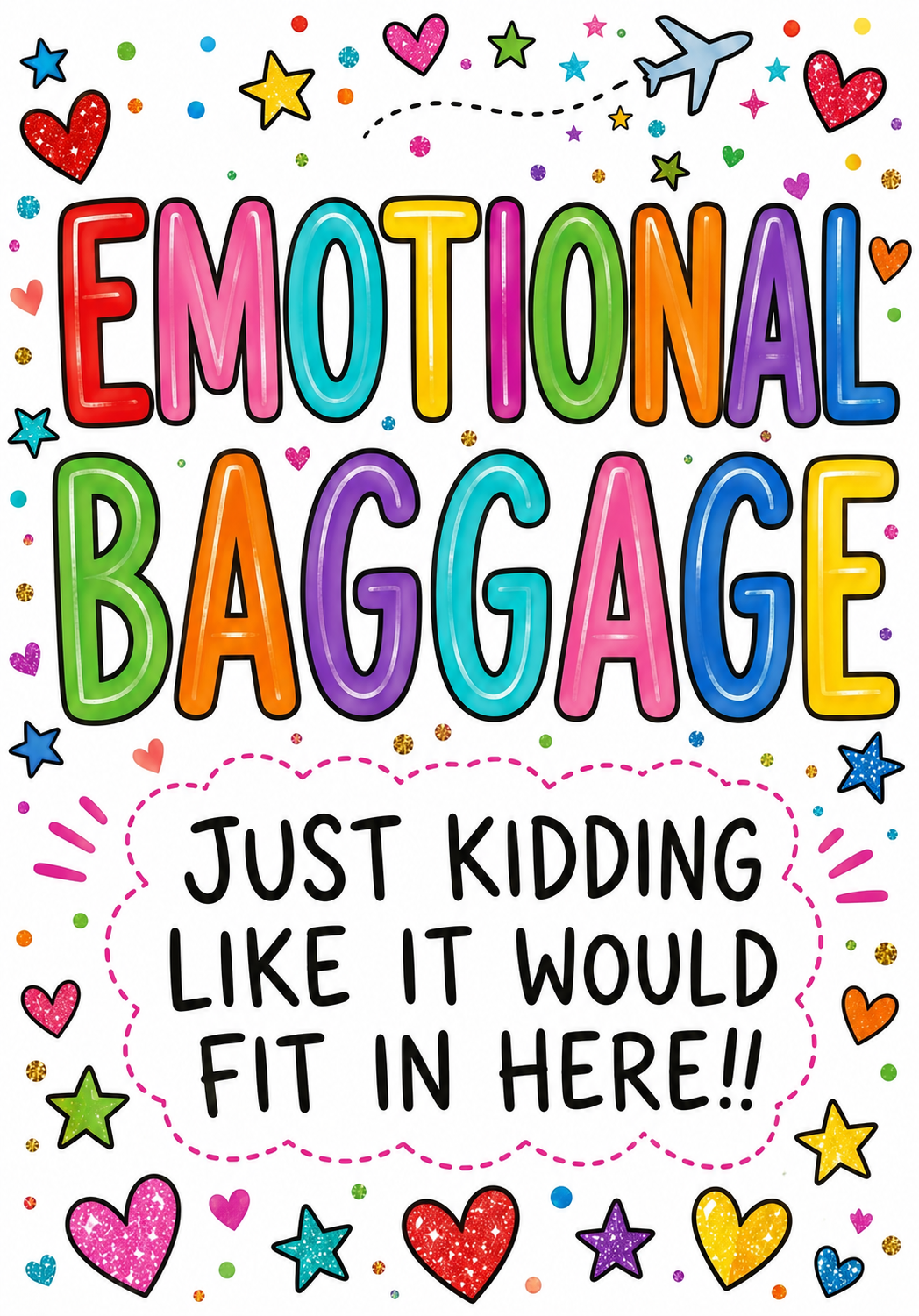 Funny Luggage Tags for Suitcases, Acrylic Baggage Tag, Travel Gift, Cute Bright Travel Accessories, Sarcastic Holiday Bag Tags