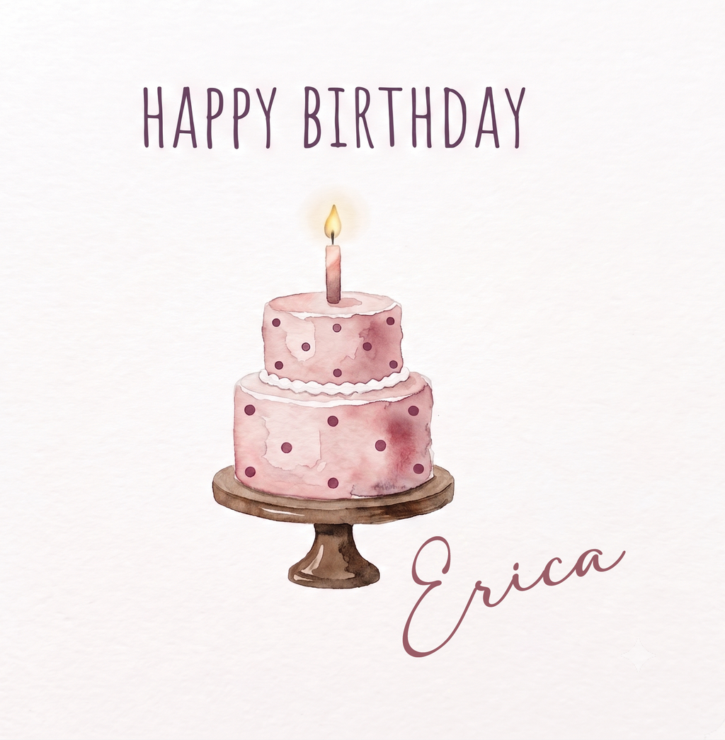 Personalised Birthday Card - Female