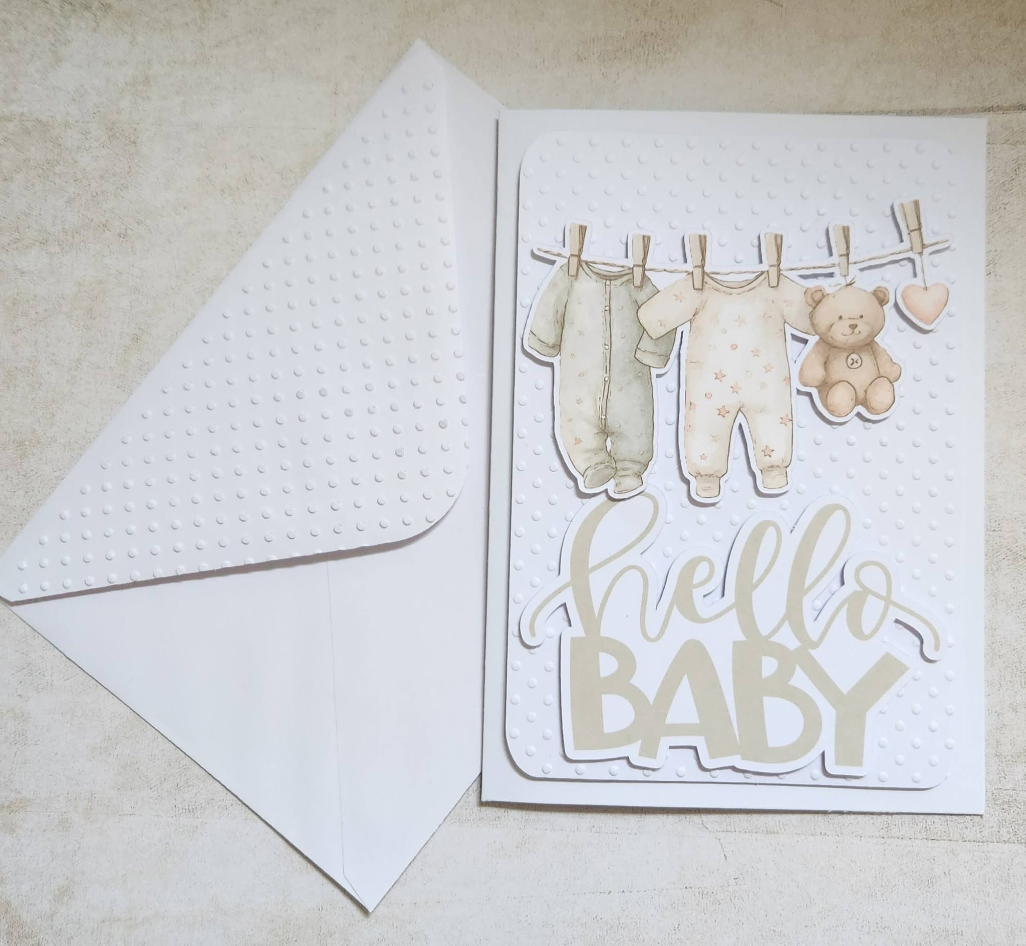 Hello Baby - New Baby Card Neutral