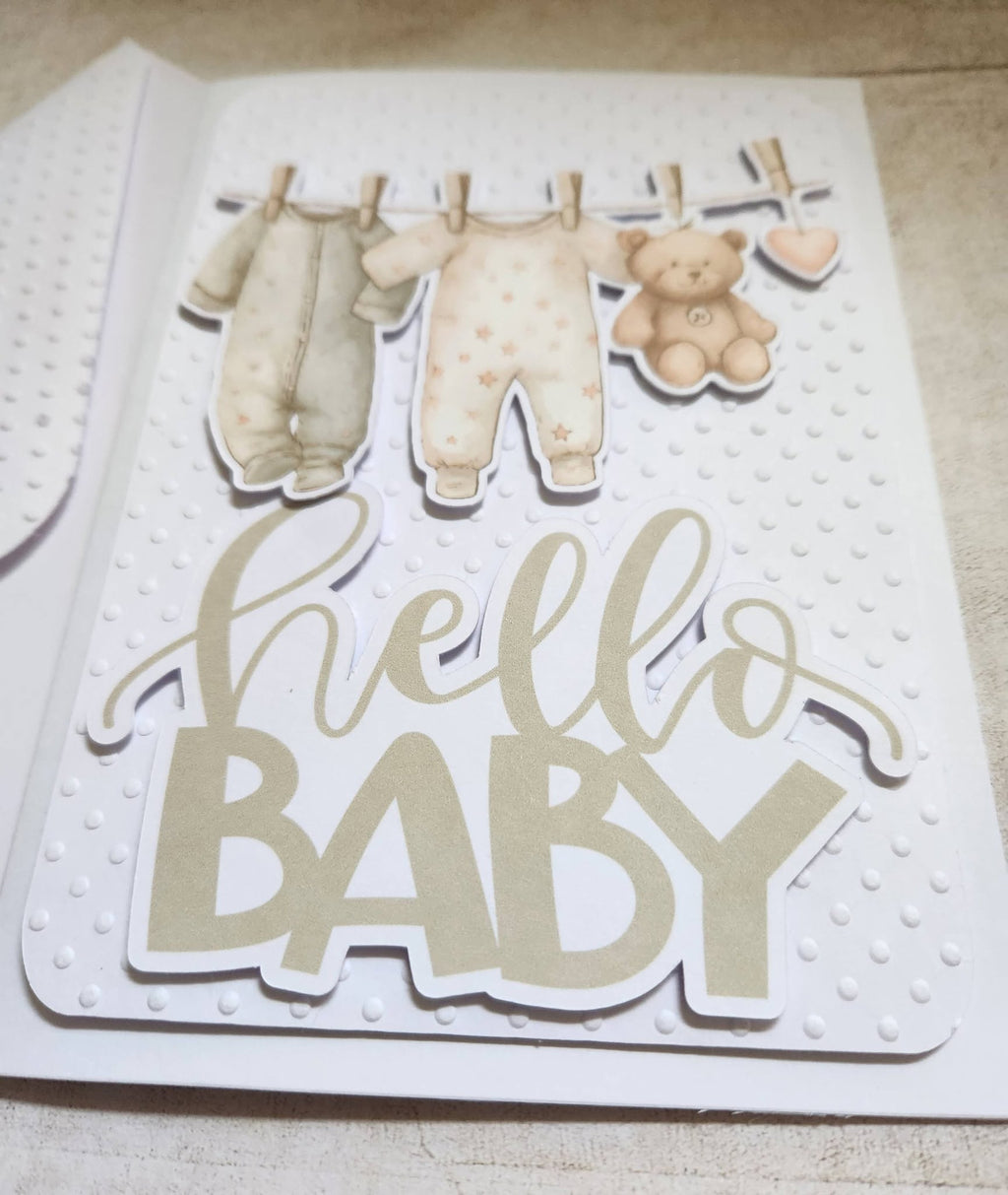 Hello Baby - New Baby Card Neutral