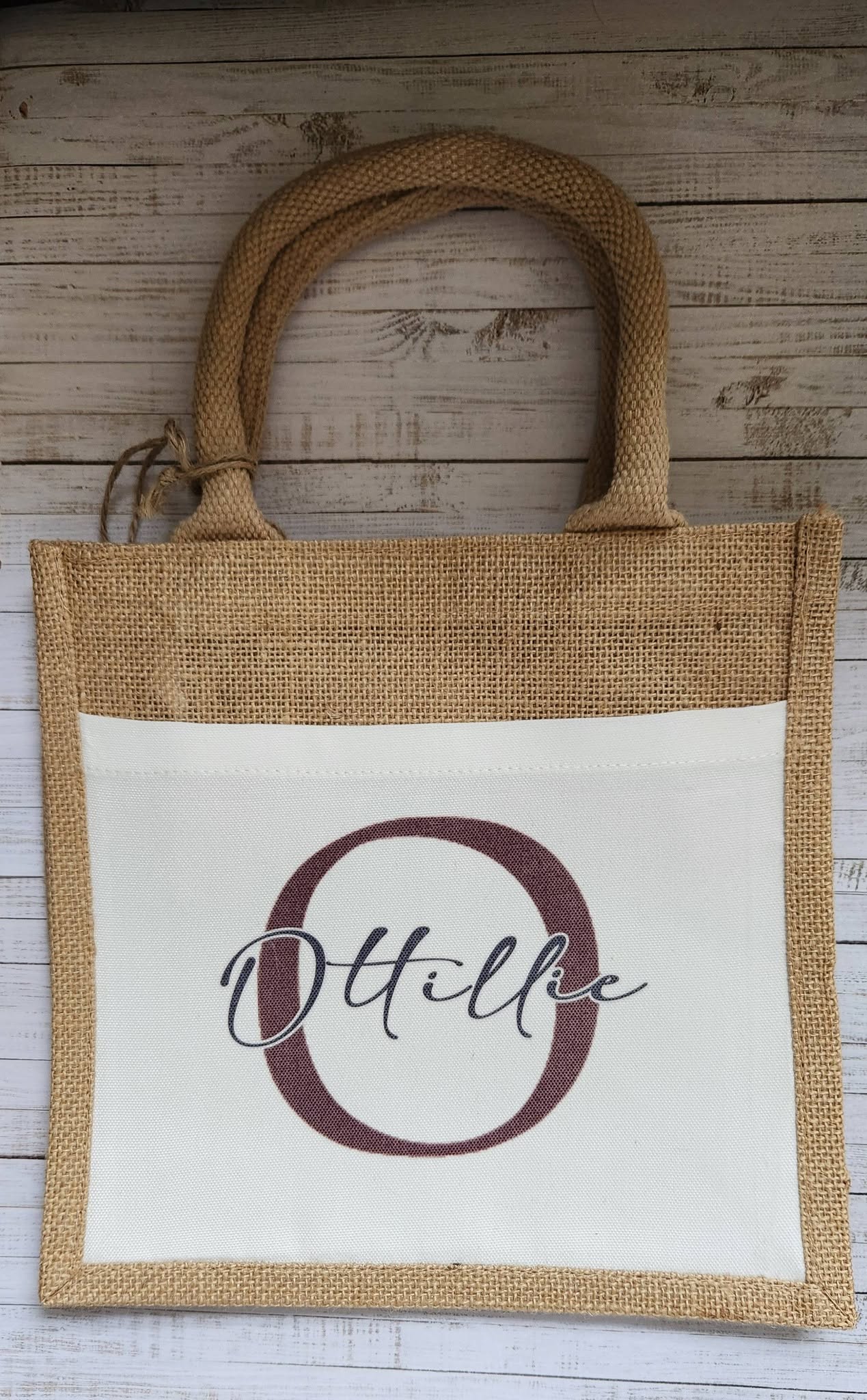 Jute Bags - 26 x 22 Printable Pocket