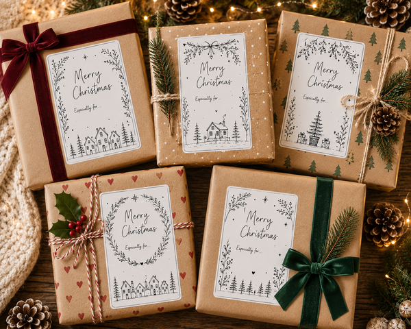 10 Christmas Labels - Kids / Classic