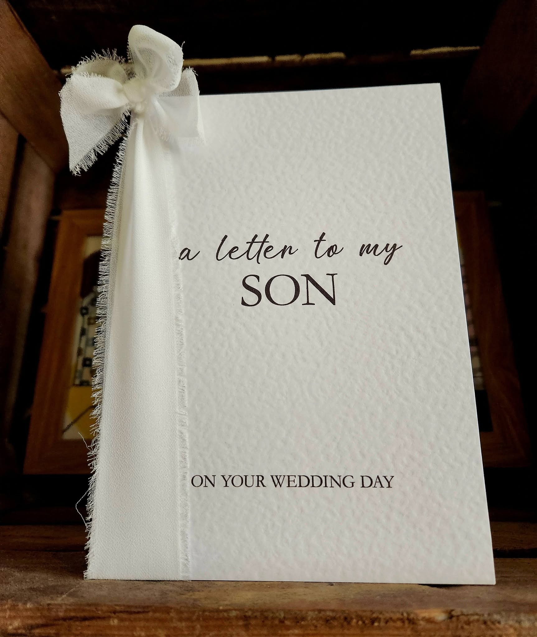 Letter to My Son / Daughter - Personalised with your message printed inside