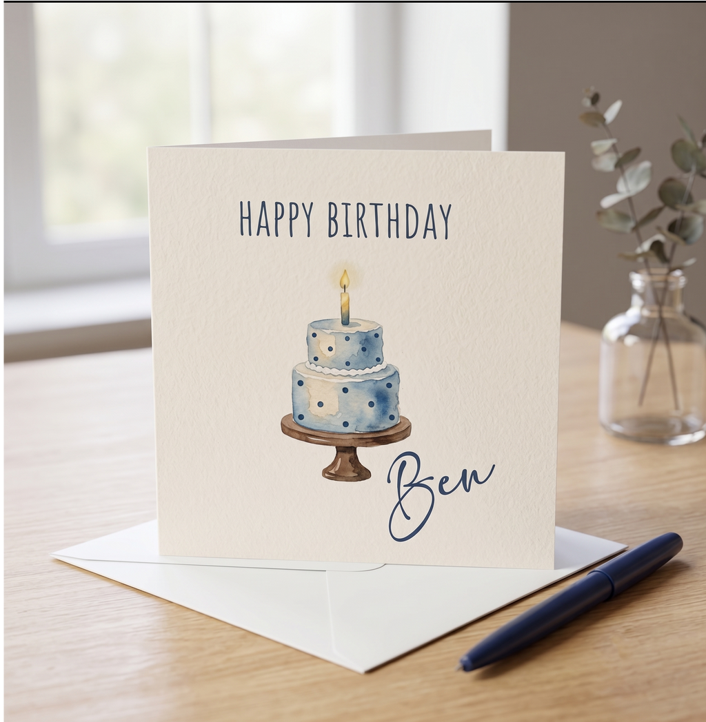 Personalised Birthday Card - Male