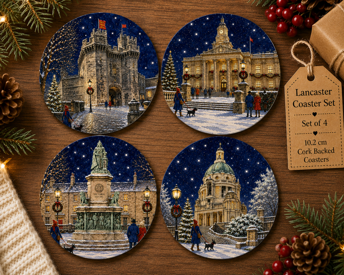 Lancaster Themed Coasters x 4