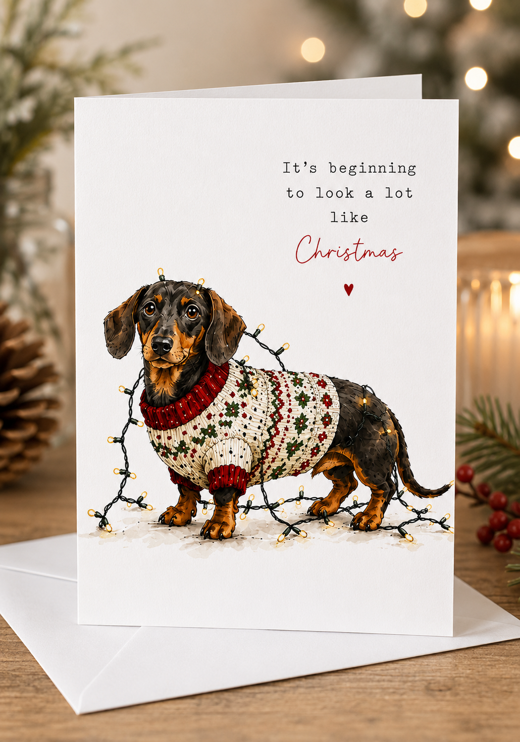 "Cosy Christmas"  Pack of 4 Cards
