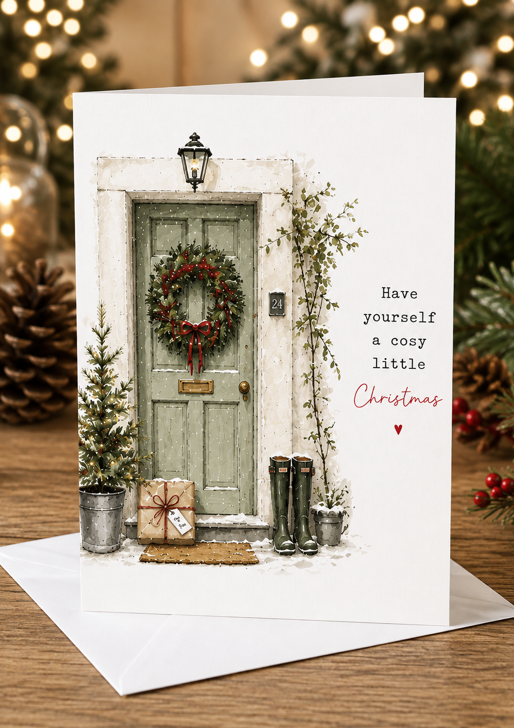 "Cosy Christmas"  Pack of 4 Cards