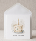 Minimalist Watercolour Birthday Card - Neutral Gender