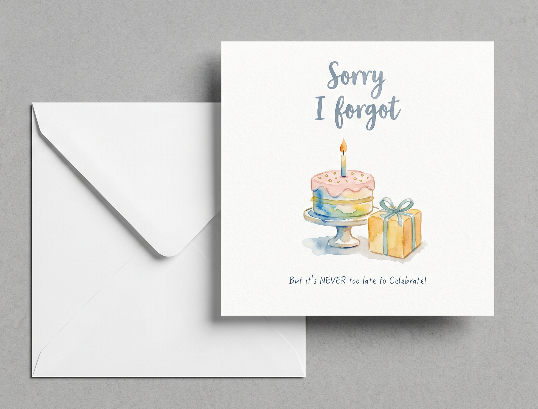Belated Birthday Card