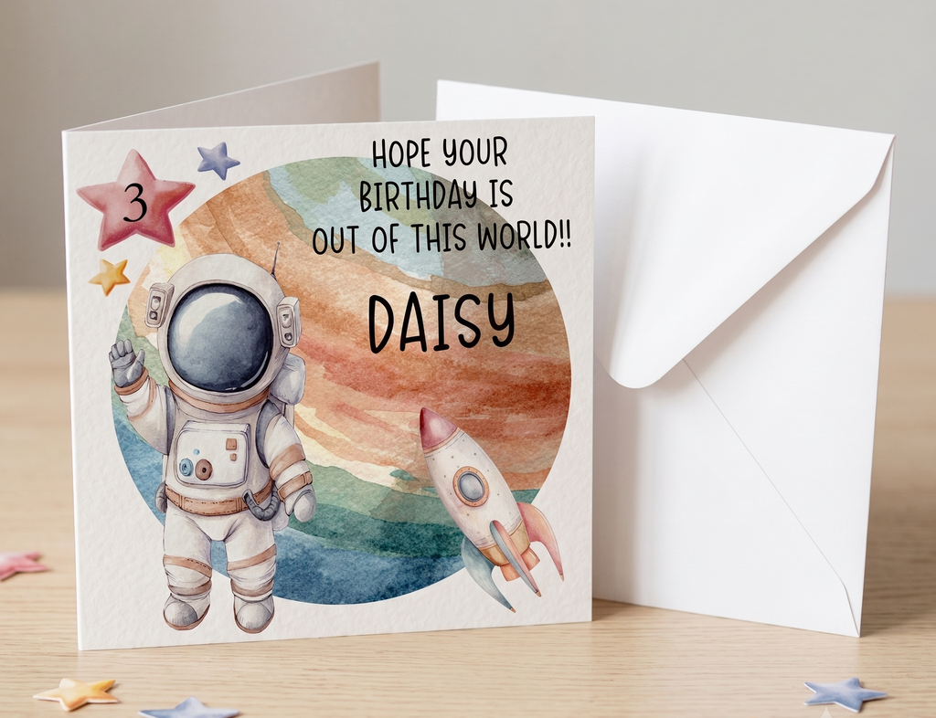 Out of This World - Birthday Card
