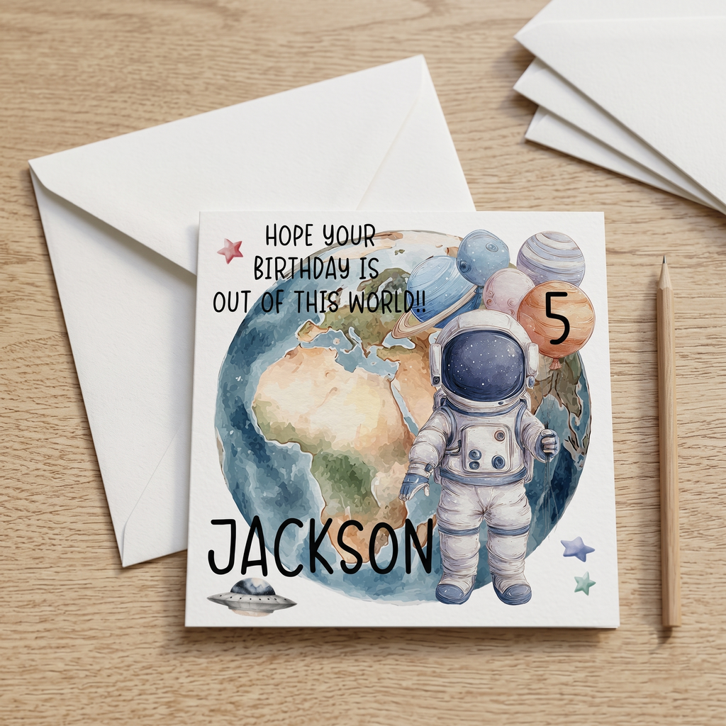Out of This World - Birthday Card