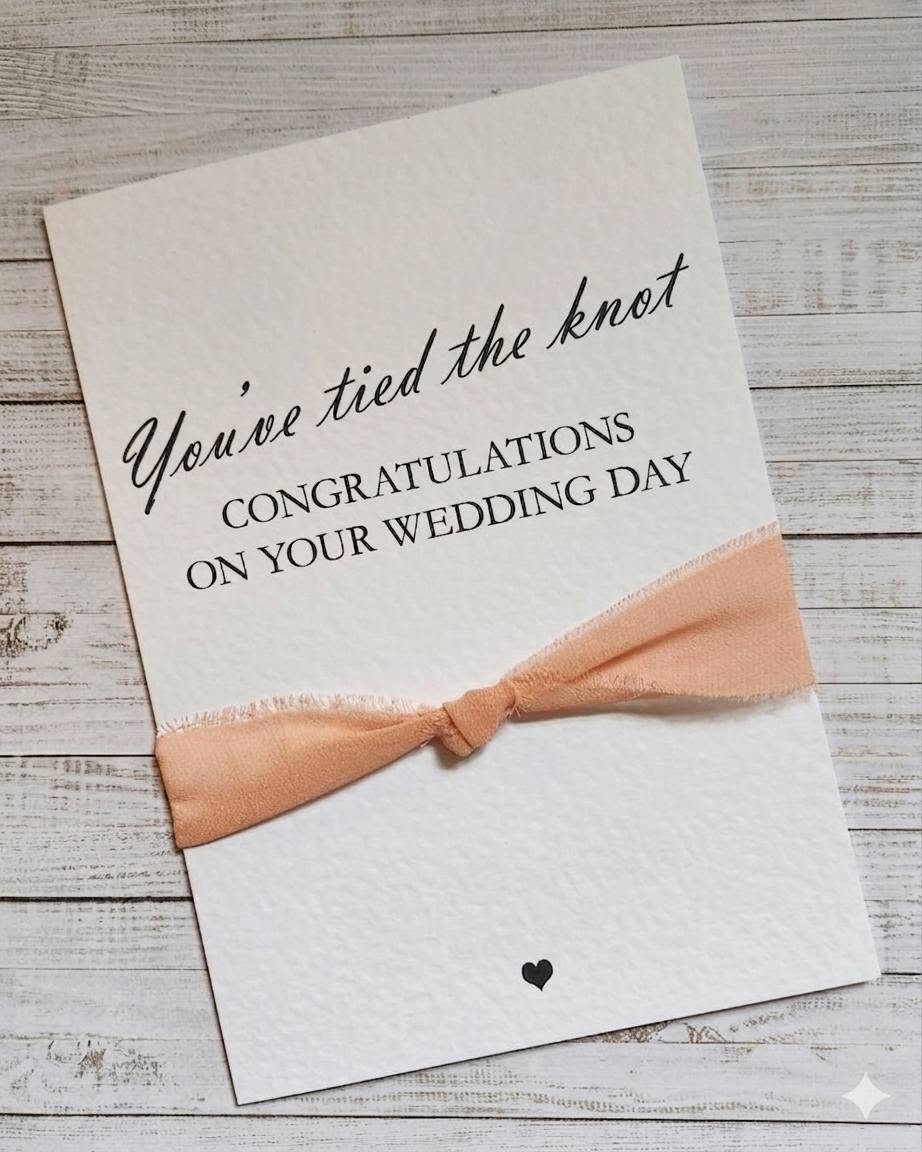 You've Tied The Knot - Wedding Card - Personalised
