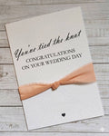 You've Tied The Knot - Wedding Card - Personalised