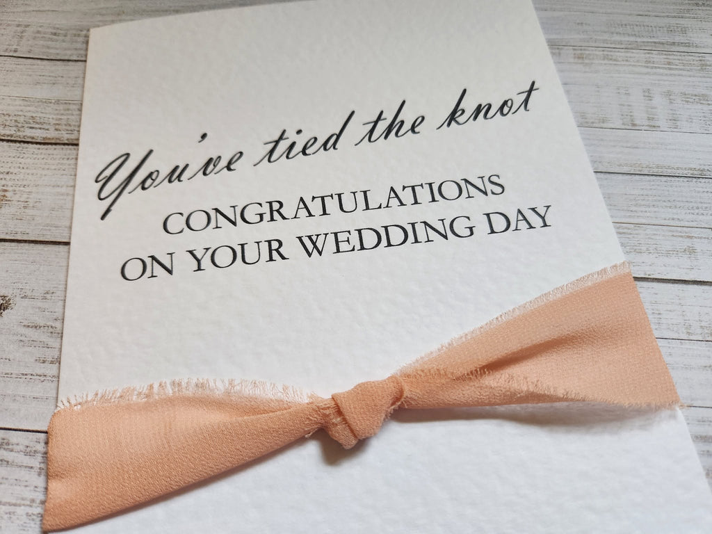 You've Tied The Knot - Wedding Card - Personalised