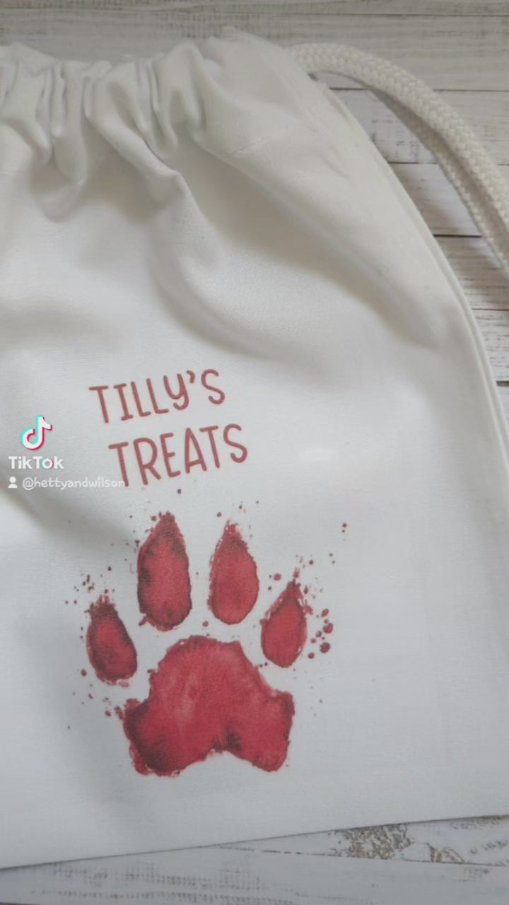 Cute Dog Treat Bag - Colour of your choice