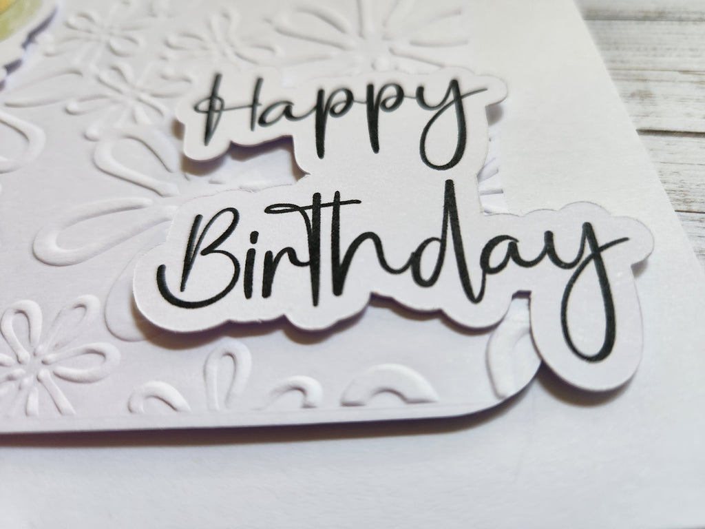 Cute Mouse Design Birthday Card - 3d